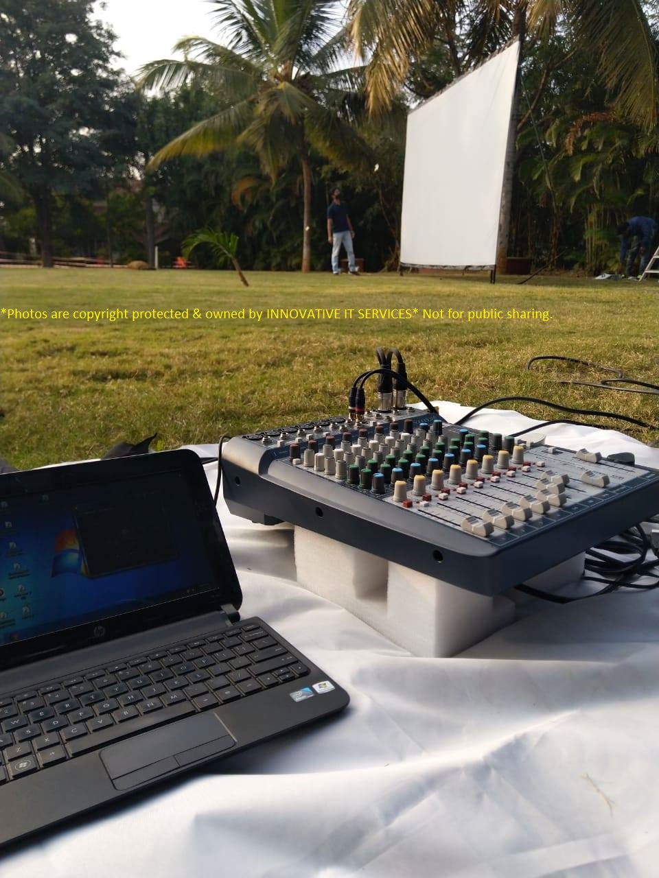 Outdoor Theatre /  Movie Sports Screening — Audio & Sound rental in Bangalore