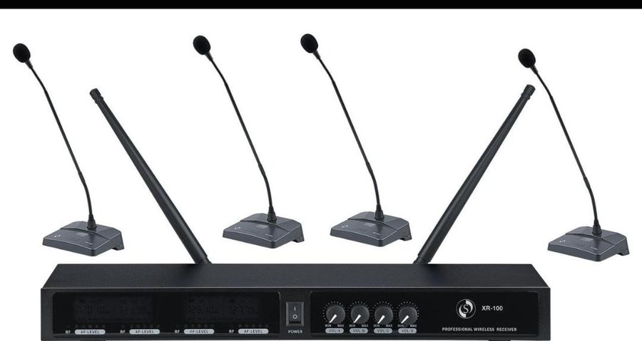 Conference Table-Top Wireless Mics — Audio & Sound rental in Bangalore